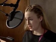 Ashley Johnson behind the scenes of Recess.