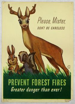 Bambi Forest Fires Poster