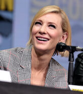 Cate Blanchett speaks at the 2017 San Diego Comic Con.