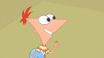 Phineas with Linda's guitar pick