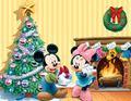 Mickey and Minnie Christmas Poster