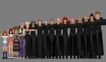 Height chart of the character models in KH2.
