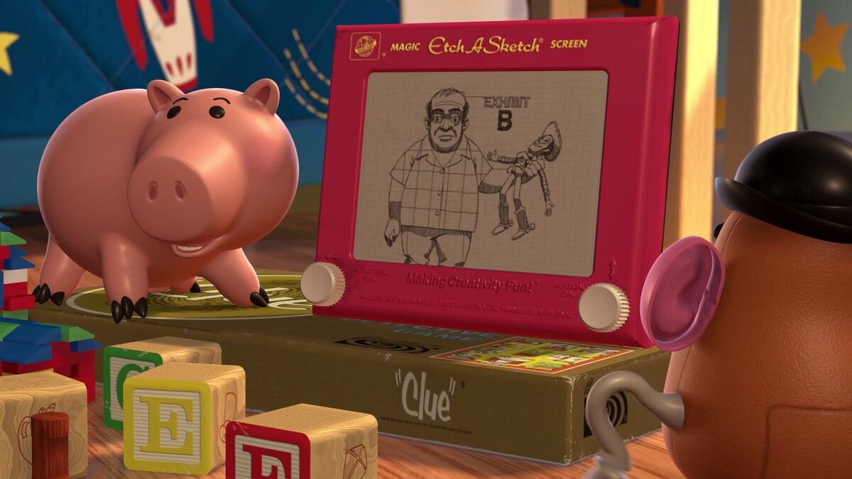 Etch A Sketch (Toy Story)  Evolution In Movies & TV (1995 - 2010) 