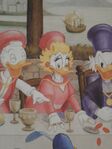 Glittering Goldie in "Duck Family Portrait" mural at Tokyo Disney Sea's Villa Donaldo