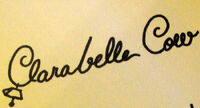 Clarabelle's signature.