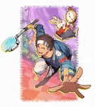 The White Rabbit and Hokuto in Disney Star Smash.