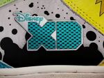 A logo of Disney XD, in shoes.