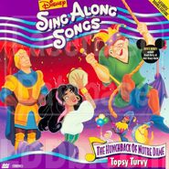 The 1996 laserdisc release, with Disney's Sing-Along Songs: Topsy Turvy (front)