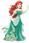 Green dressed Ariel