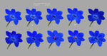 Early designs for night howlers (or "Blue Flower")