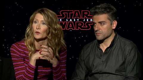 Star Wars The Last Jedi Laura Dern & Oscar Isaac Interview