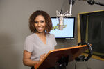 Toks Olagundoye behind the scenes of 'DuckTales.