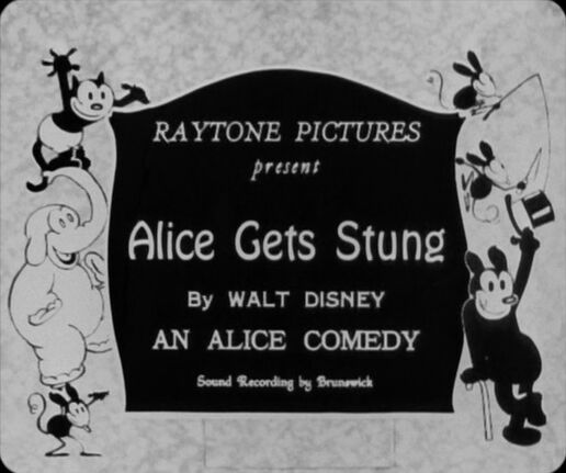 Alice Gets Stung reissue title card