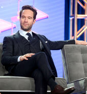 Chris Diamantopoulos speaks at the Let's Get Physical panel during the 2018 Winter TCA Press Tour.