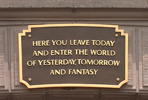 Disneyland plaque