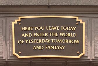 Disneyland plaque