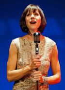 Susan Egan performing in Madrid, Spain in November 2012.