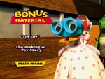 Bonus Material menu