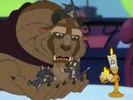 Lumiere and Beast with kittens from "Pluto's Kittens"