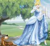 Cinderella living her ordinary life, with her makeover...