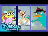 Gramma vs Perry The Platypus 😱 - Random Rings - Phineas and Ferb - Big City Greens - Disney Channel