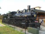 Clinchfield railroad #99, A Baldwin 4-6-0 Ten wheeler that is currently disguised as Illinois Central railroad #382 & is on display at The Casey Jones home & museum in Jacksonville, Tennesee