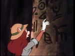 Interpreting hieroglyphs.