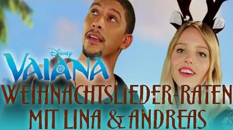 Weihnachtslieder erraten mit Lina & Andreas - Synchronsprecher von VAIANA Disney HD