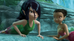 Vidia in The Pirate Fairy's teaser trailer, as she got wet by Tinker Bell's "water powers"