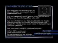 THX Optimizer - Video Tests - 16x9 Aspect Ratio Set-Up Menu