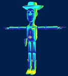 Modelo retirado de Woody para Kingdom Hearts II Final Mix.