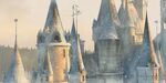 BATB Castle Roof Spires (Winter, Front Close-up) concept