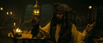 Jack Sparrow in the captain's quarters.