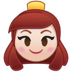 Anastasia's emoji for Disney Emoji Blitz.