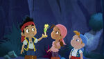 Jake with Tinker Bell and his crew