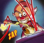 King Candy destroying Vanellope's code in the comic