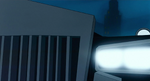 The front of his car