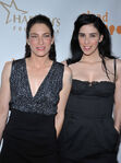 Sarah Silverman with her older sister, Laura attending the 9th Annual GLAAD Media Awards in April 2008.