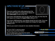Aspect Ratio Set-Up menu