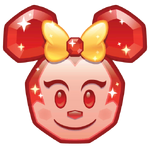 Garnet Minnie emoji for Disney Emoji Blitz