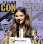 Hailee Steinfeld at the 2018 San Diego Comic Con.