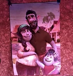 Barley rubbing his mom’s pregnant belly