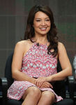 Ming-Na Wen speaks at the Agents of S.H.I.E.L.D panel at the 2013 Summer TCA Tour.