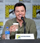 Seth MacFarlane speaks at the 2019 San Diego Comic Con.