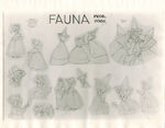 Model sheet of Fauna with drawings by Frank Thomas.