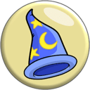 The Sorceror's Hat badge from Disney Heroes: Battle Mode