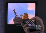 The Lion King on a TV