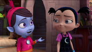 Poppy as a vampire and Vampirina as a human.