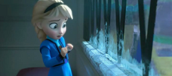 Young Elsa afraid