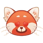 Disney Emoji Blitz - Red Panda Mei - Heart Eye Variation